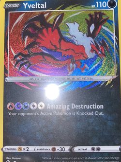 Yveltal Rare Holo 46/72