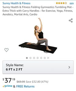 Folding exercise mat