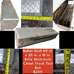 $200 Better Built Brite Aluminum Chest Truck Took Box
