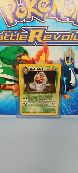 1st Edition Dark Arbok Pokémon 1990's Great Condition Holographic 