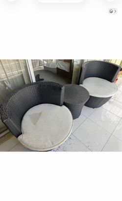 Patio chairs 3 pc