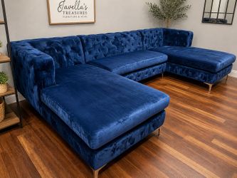 Blue Sectional ChaiseBlue