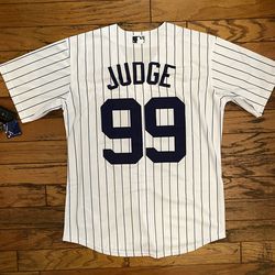 $45 Adult and Youth White New York Yankees Aaron Judge #99 Name Jersey