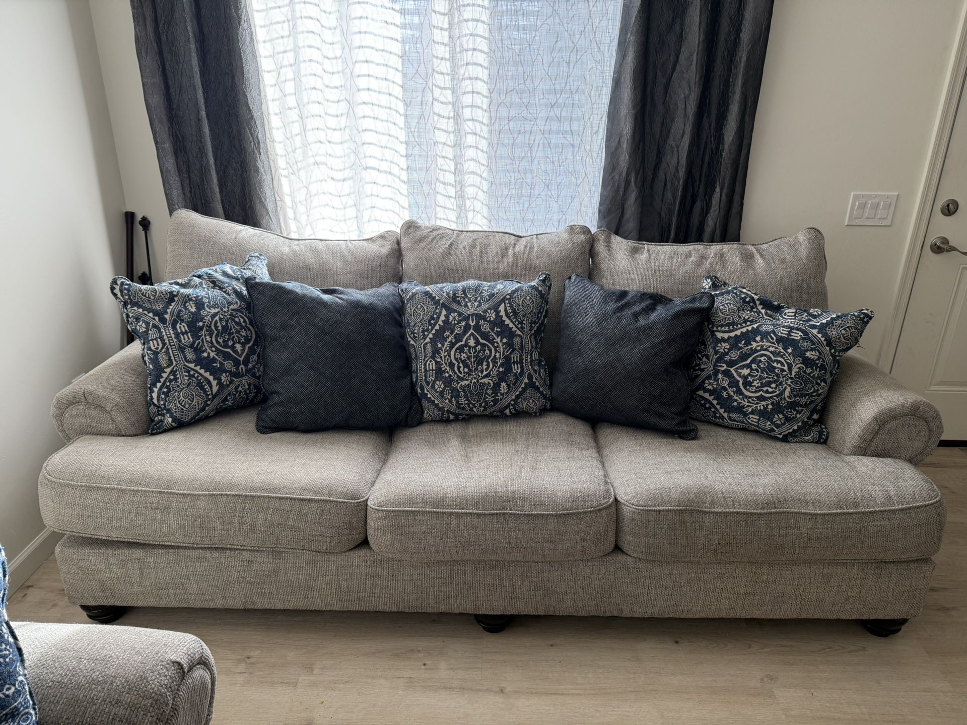 Gray Ashley Couches 3 Years Old