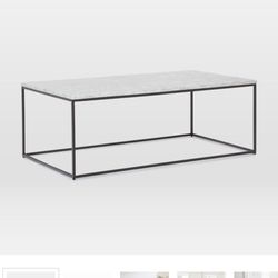 West Elm Coffee Table White Marble