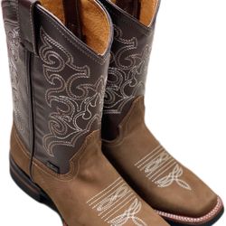 Bota Rodeo De Piel Nubuck - Leather Rodeo Boots 