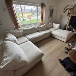 Big Sectional Couch With Ottoman