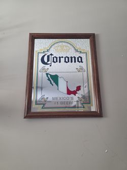 1970s Vintage CORONA BEER mirror