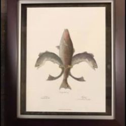 Fleur de lis fishing art by Daniel J Rhodes limited edition