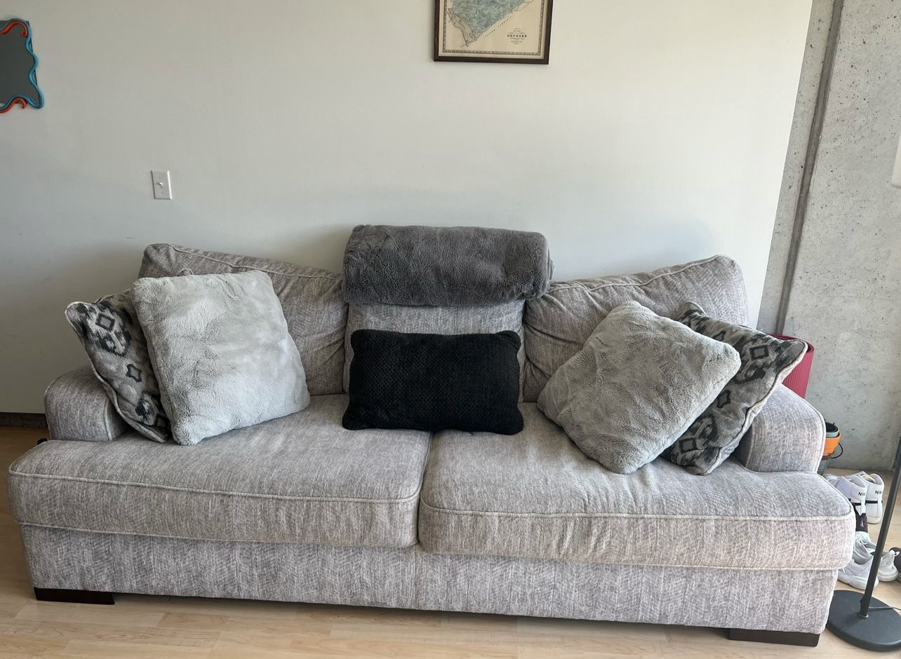 Large Gray Couch 