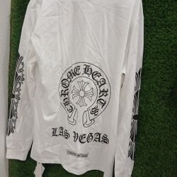 Chrome Hearts LONG SLEEVE WHITE POCKET TEE SHIRT NEW SIZE XL 