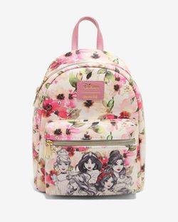 Loungefly Disney Princess Floral Sketch Mini Backpack