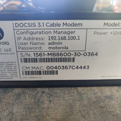 Modem DOCSIS 3.1 Cable
