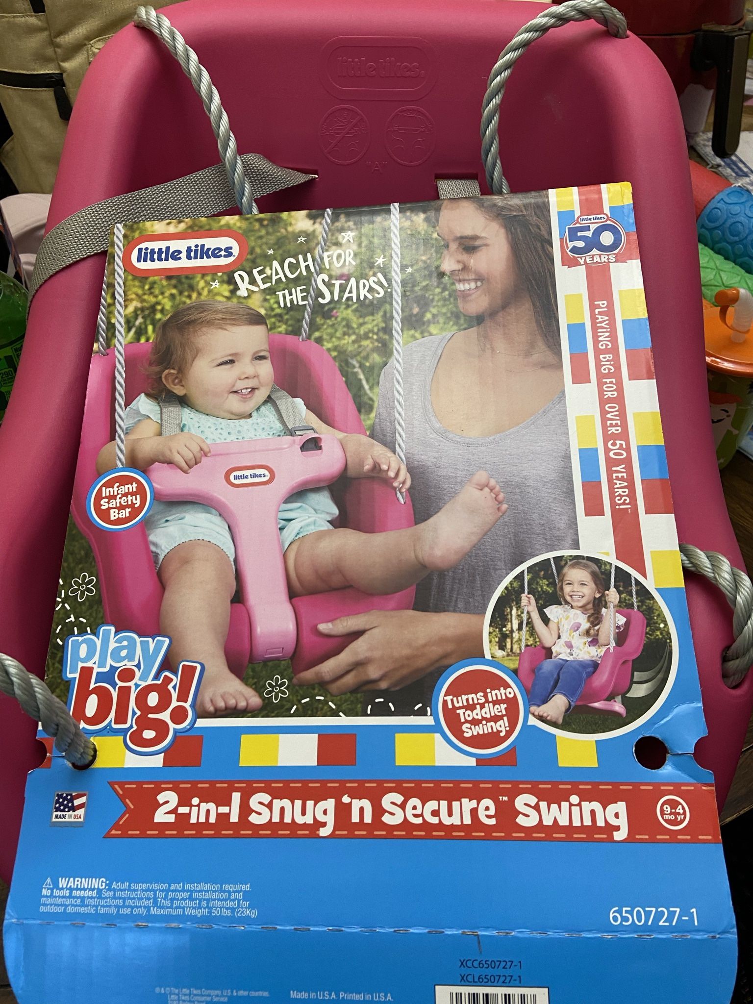 Baby Pink Swing Little Tikes 