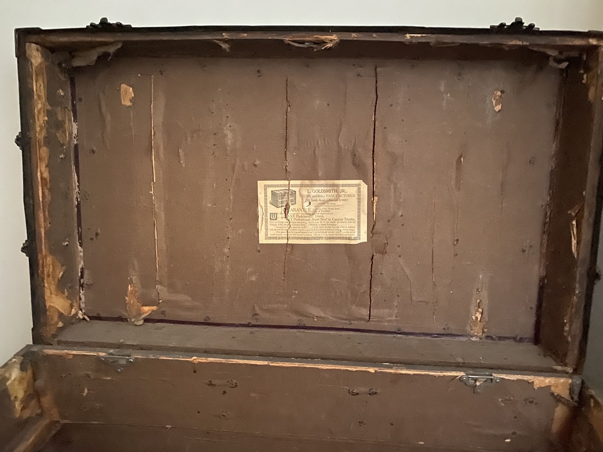 Canvas Steamer Trunk