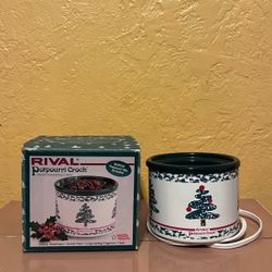 Vintage Rival 3206 Potpourri Crock Electric Simmering Pot (WORKS)