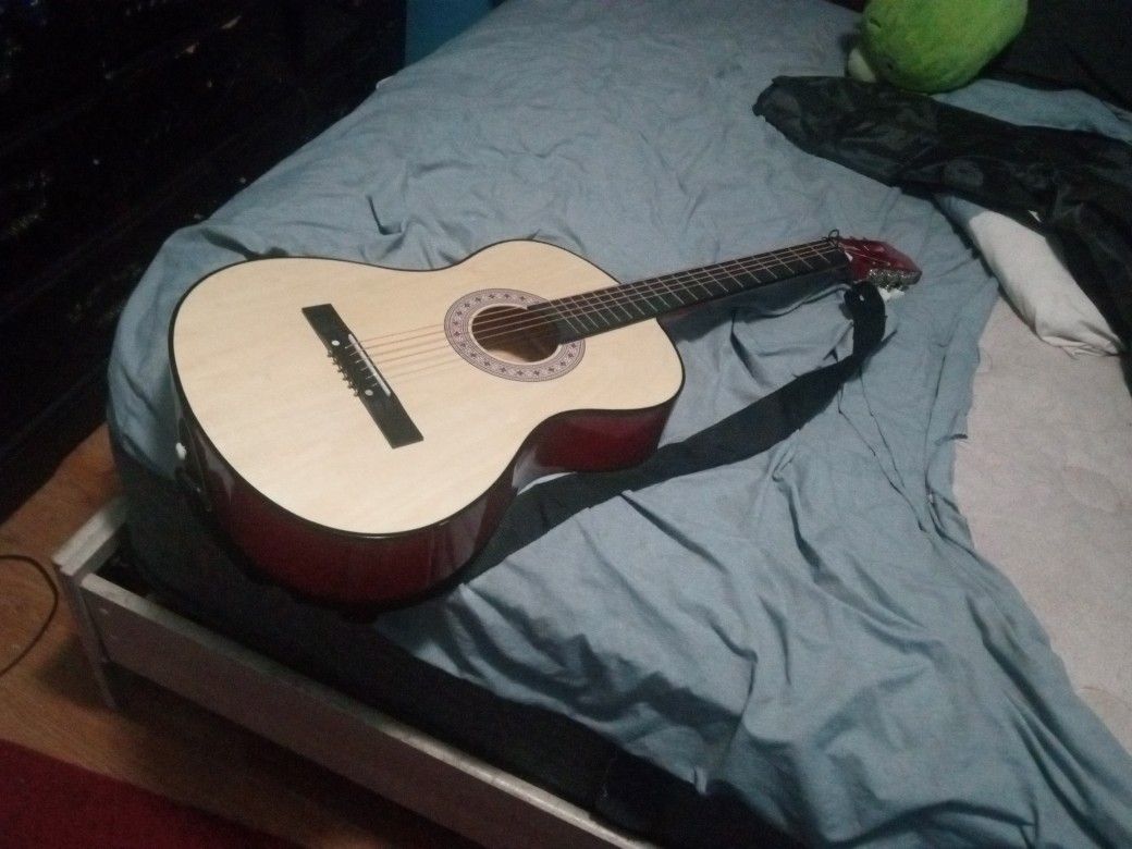 Acoustic Guitar And Bag