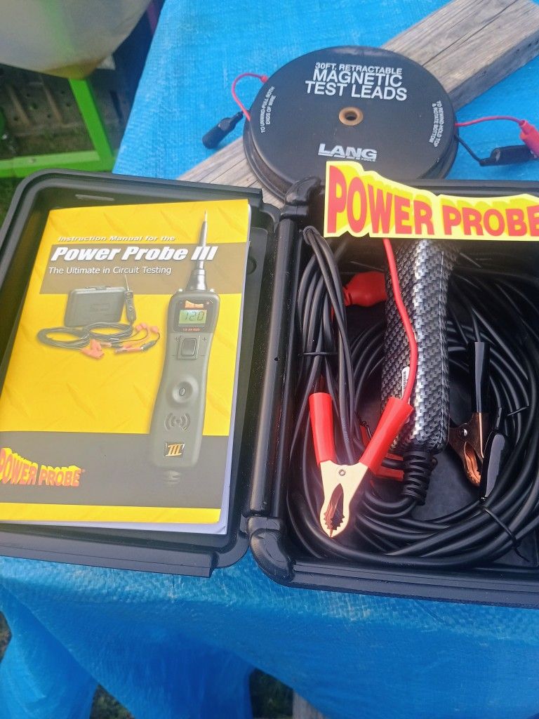 Snap on Power Probe & Magnetic Retractable Test Leads 