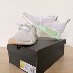 Adidas NMD R1 White Mint Green Size 11.5 Men OG Box FV1737