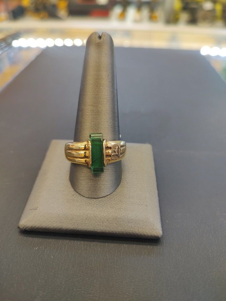 10k John Deere Gold Ring Sz 11.5