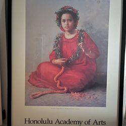 The Lei Maker – Theodore Wores (Honolulu Academy of Arts, Professionally Framed Print)