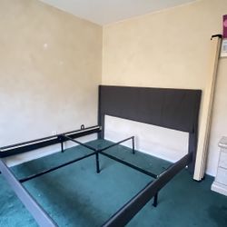 Grey King bed Frame 