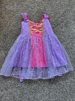 Girls Princess Costume Dress Purple Pink