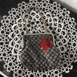 Inge Christopher Glass Micro Beaded Mini Purse