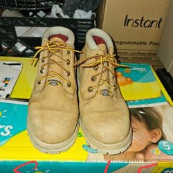 Vtg Timberland Nellie Wheat /White Waterproof Boots