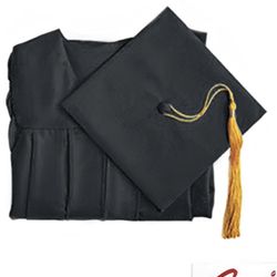 Graduation cap and gown