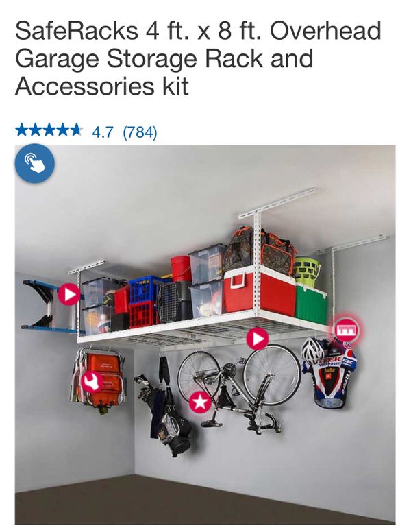 Saferacks Overhead Garage Storage Dandk Organizer
