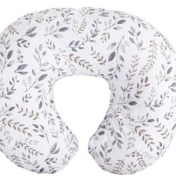 
Boppy Nursing Pillow Original Support, #1 Selling Nursing Pillow Brand, Gray Taupe Leaves, Ergonomic Nursing Essentials for Bottle and Breastfeeding,