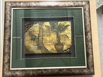 Art With Raised Detail And Frame