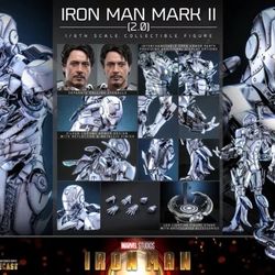 1/6 Marvel Iron ManMark II Version 2.0 Figure Hot Toys 913024 MMS733D59