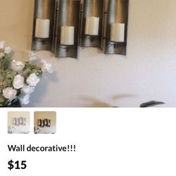 Wall Candles Holder & Wall Canvas