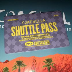 Coachella 2026 Weekend 1 Shuttle Pass