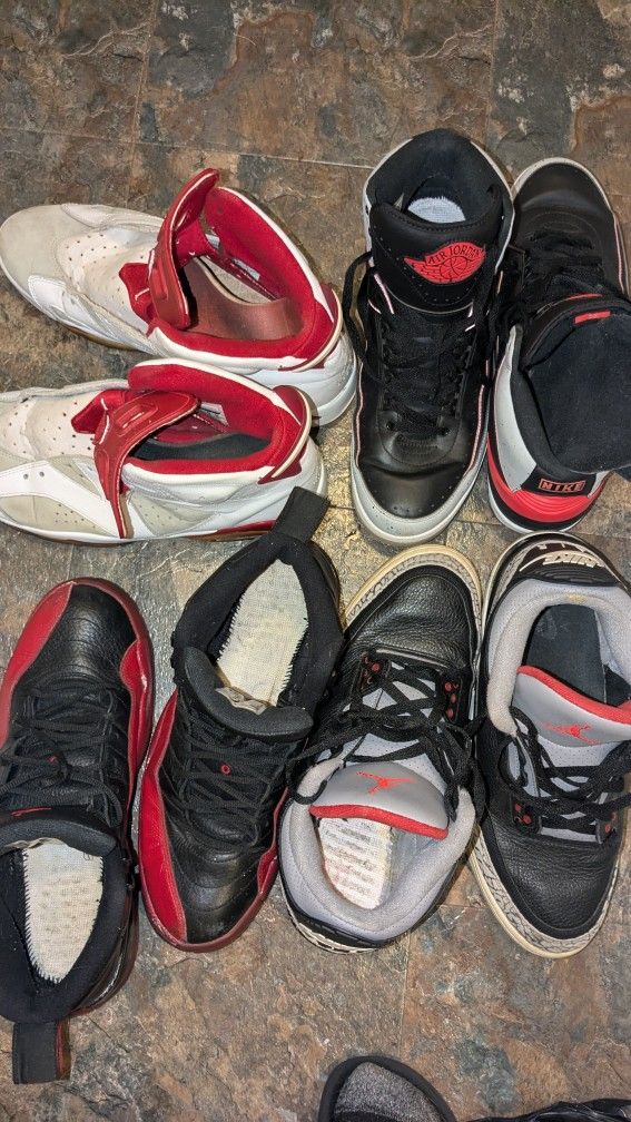 Jordans (SIZE 12) 4 Pairs