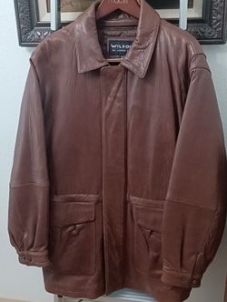 Men's Leather Jacket Wilson #M $45