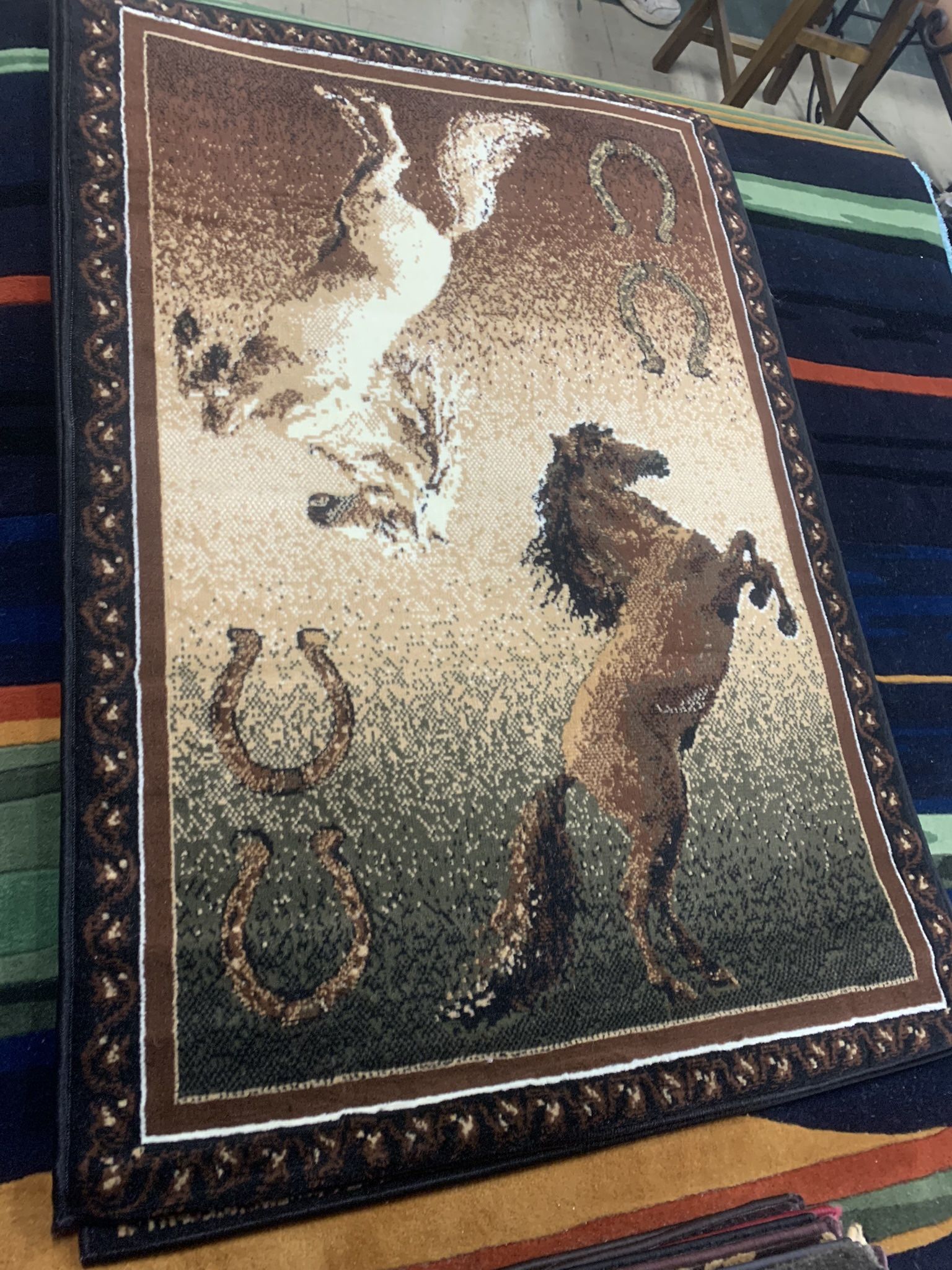 Horse Area Rug Brand New