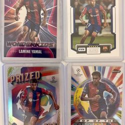  Soccer cards lot Lamine yamal, Neymar and  Foden