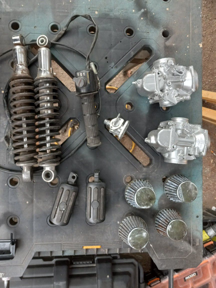 Various Motorcycle  Parts Willing To Trade For A Guitar