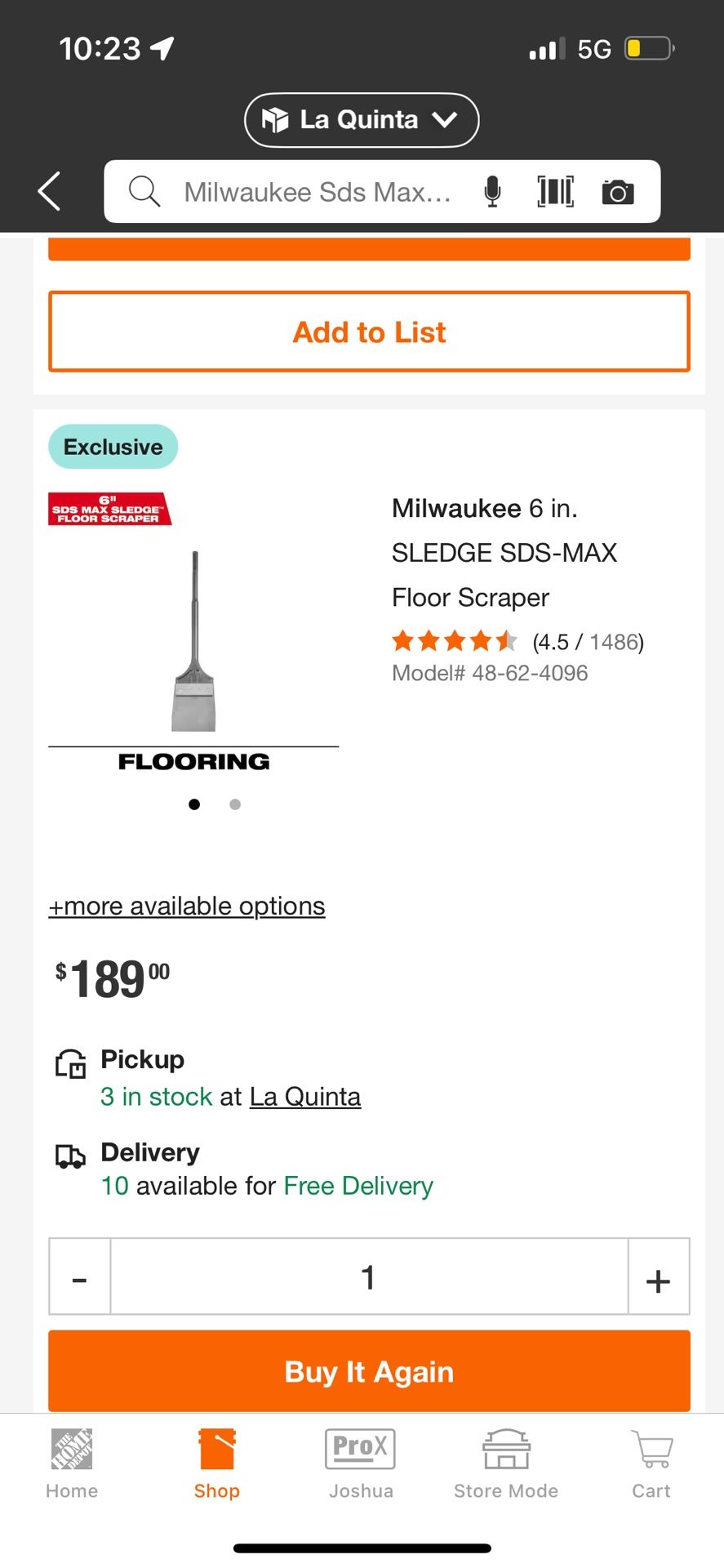 Milwaukee SDS MAX SCRAPER