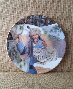 Vintage 1994 Hamilton Collection Mountain Princess Plate David Wright