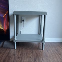 Light Grey Wooden Table 