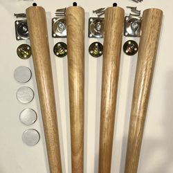 16” Wood Table Legs, set of 4