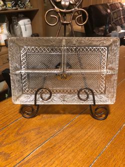 Vintage sectional relish dish