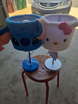 Hello Kitty/Stitch bed light