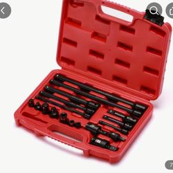 18-Piece Premium CR-V Steel Drive Tool Accessory Set -