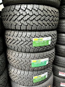 265/70/16 a/t New Tires #4 Tbb Mount & Balance // 4 llantas nuevas Instaladas Y Balanceadas