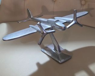Pottery Barn Cast Aluminum Airplane Desk Model